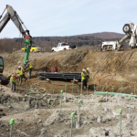 Ductile Iron Piles (DIPs) Used at Waterbury State Office