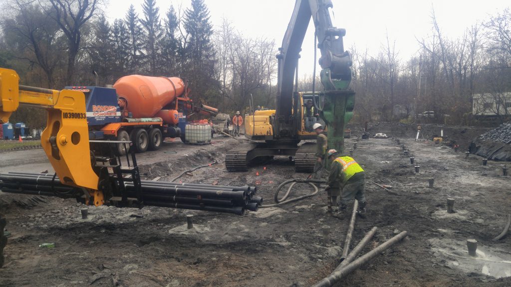 ductile iron piles support GE facility 