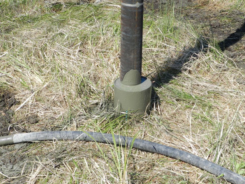 Ductile iron pile installation