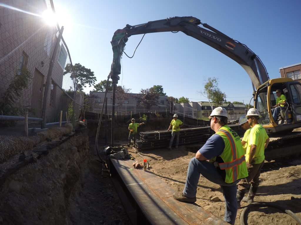 helical pile installation
