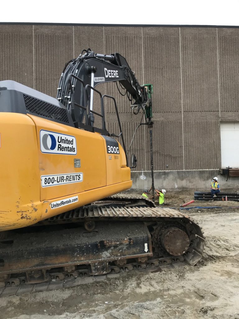 Ductile Iron Piles installed