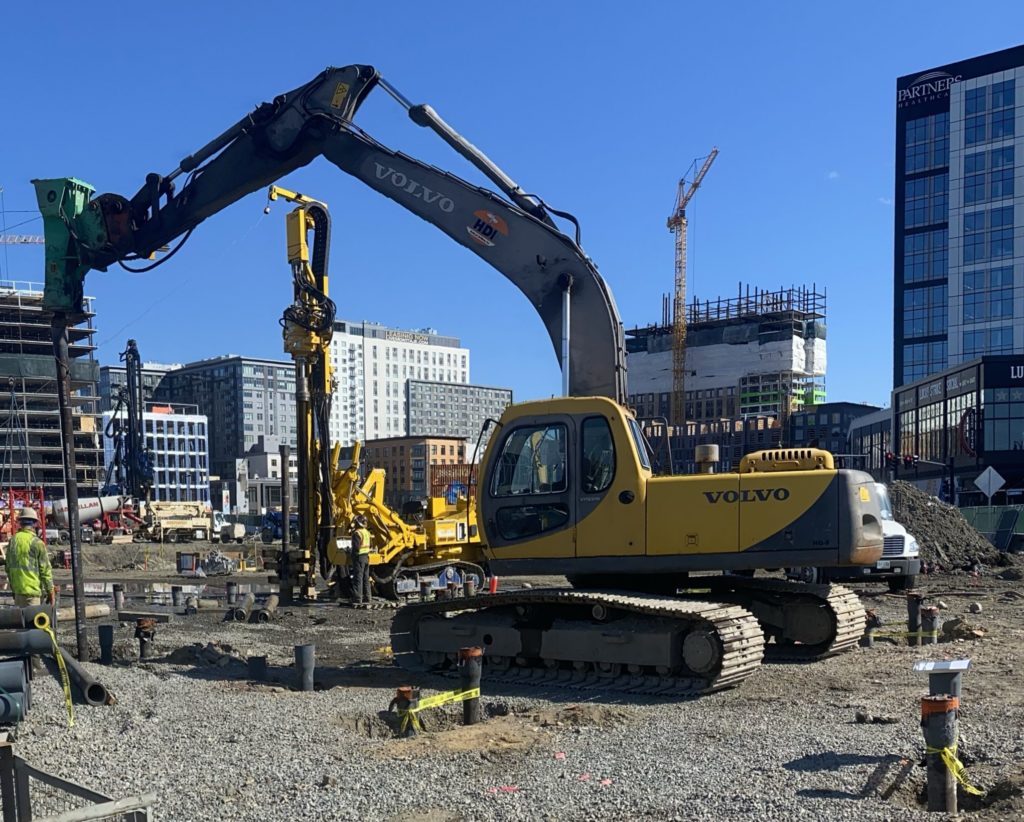 Sonic predrilling and Ductile Iron Piles save substantial time and money by replacing micropiles