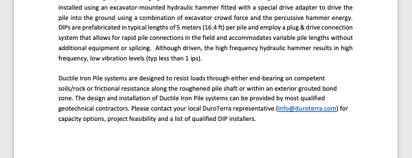 Geotechnical Recommendation Language