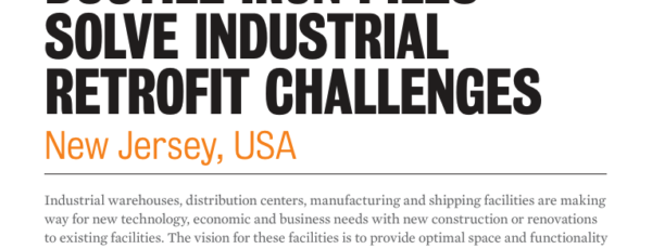 Brendan Fitzpatrick, P.E. and Gregg Piazza, P.E. (2019) “Ductile Iron Piles Solve Industrial Retrofit Challenges” Pile Buck Magazine. Vol.35 No.3 2019